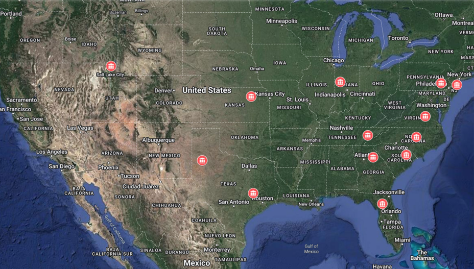 IronCutter university research locations map